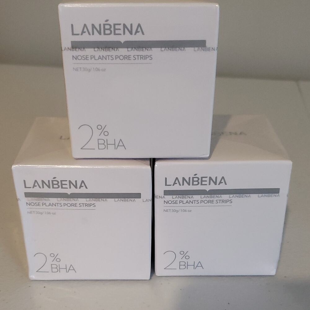 3/Lanbena Nose Plants Pore Strips 2% BHA White for Nose 30g / 1.06 oz BHA